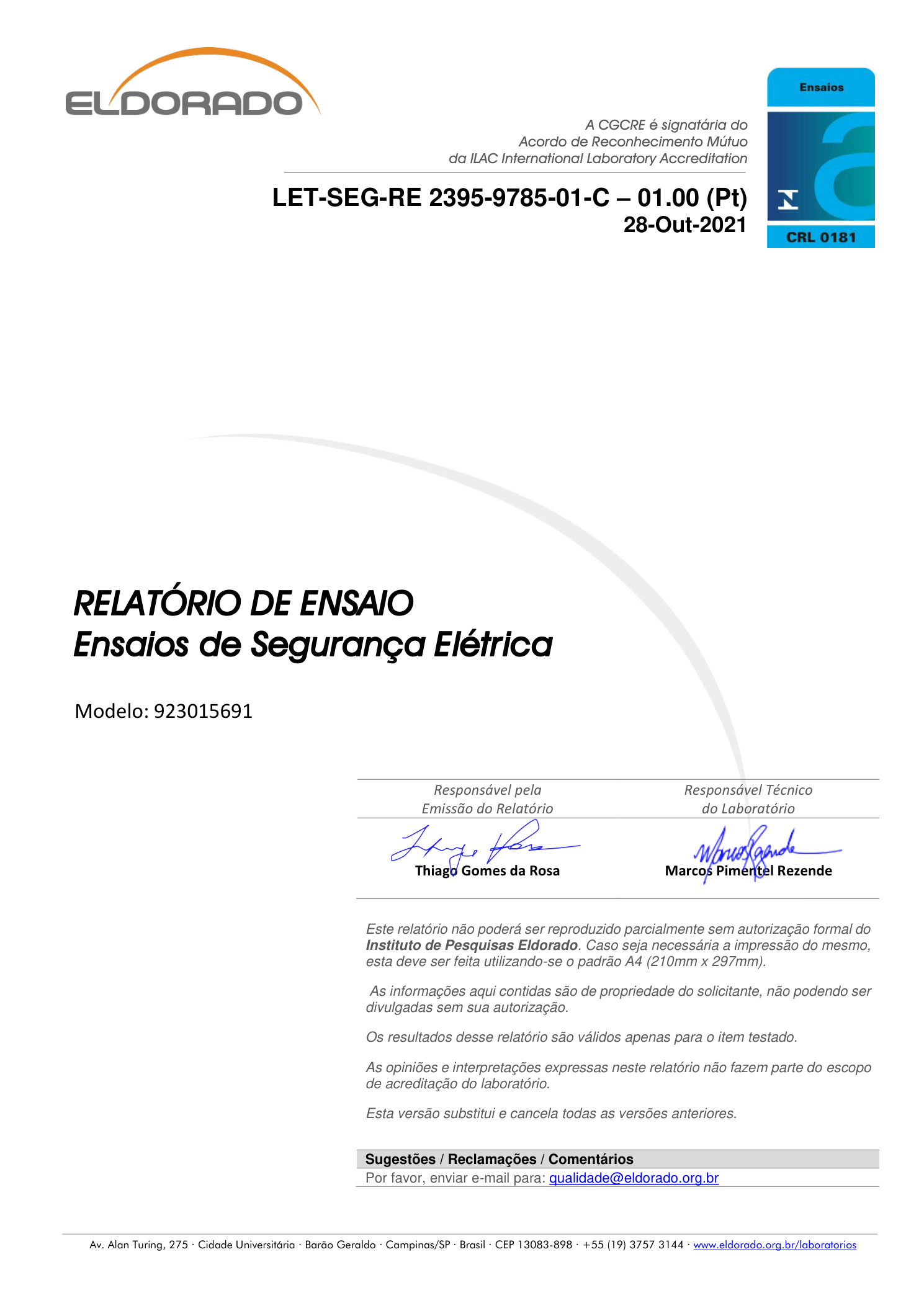 Anatel Certificate